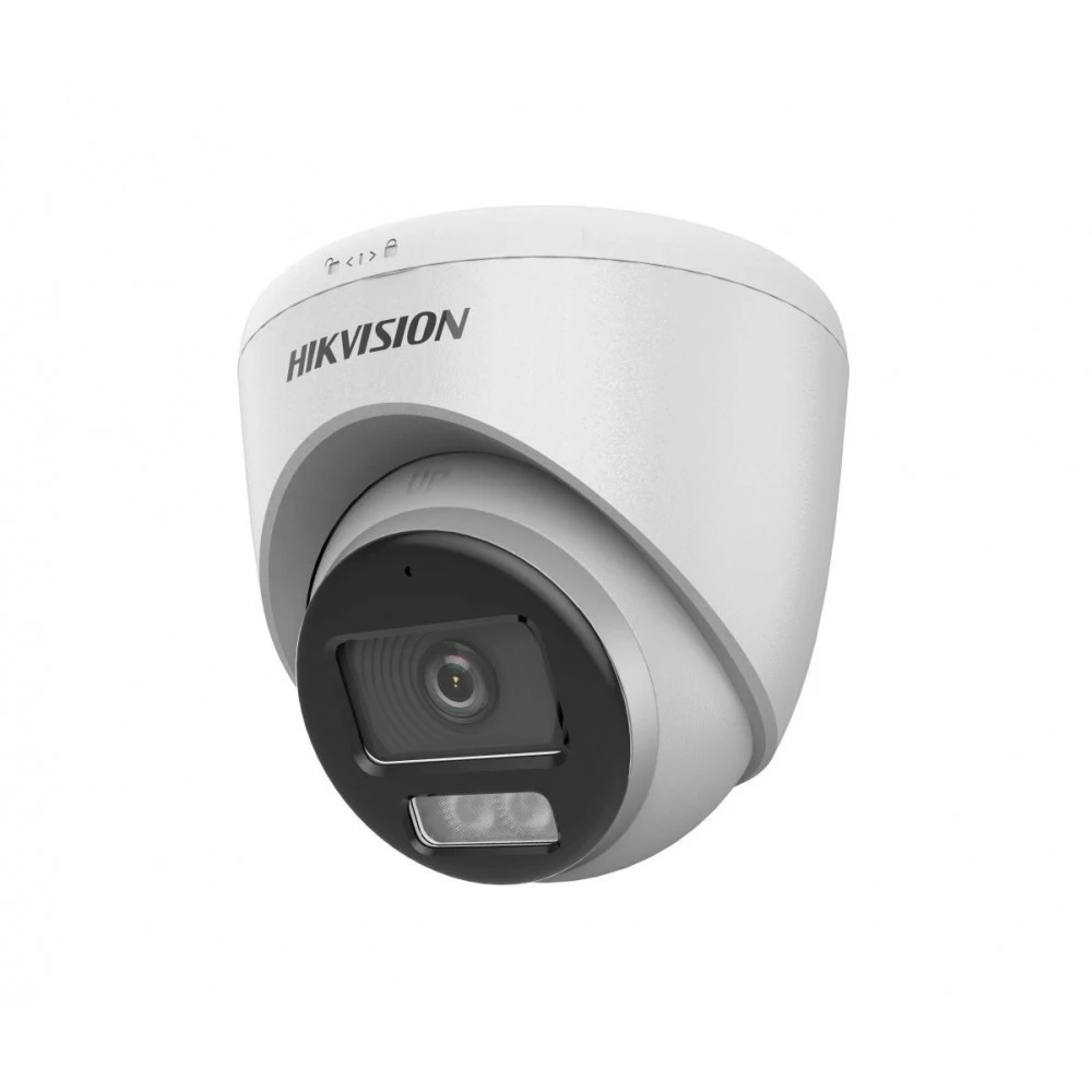 Cámara Domo TVI 2MP ColorVu Smart Dual Light 40m Audio DS-2CE72DF0T-LFS 2.8mm Hikvision