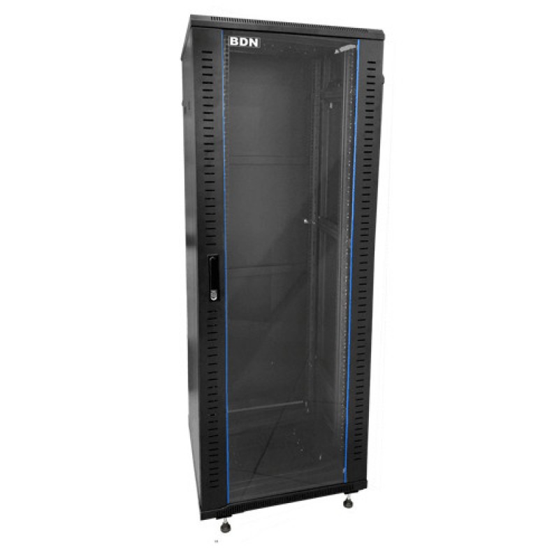 GABINETE RACK 42U PISO NEGRO 100CM BDN-RID42U100F