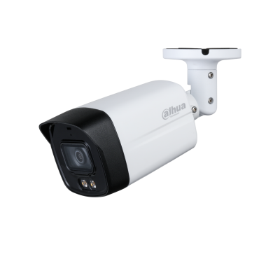 Camara Bullet Dahua HDCVI 4K 2.8mm IR40 Dual Light Mic DH-HAC-HFW1801TLMN-IL-A