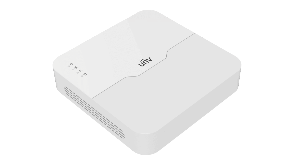 NVR UNV NVR301-04B-LP4-IQ POE 4K 80Mbps 4-ch 1 SATA interface Smart reconocimiento facial 1U
